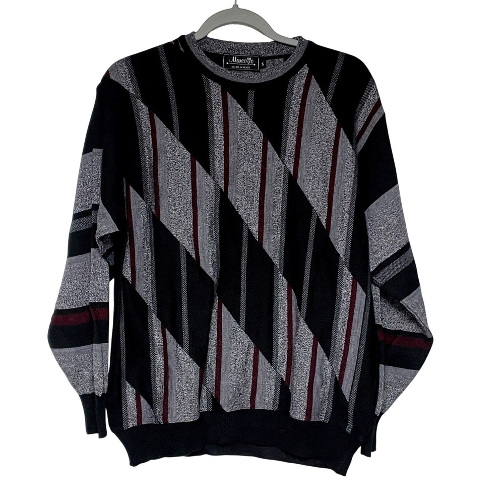 Marcello‎ Vintage 90s Wool Blend Crewneck Sweater Mens Small